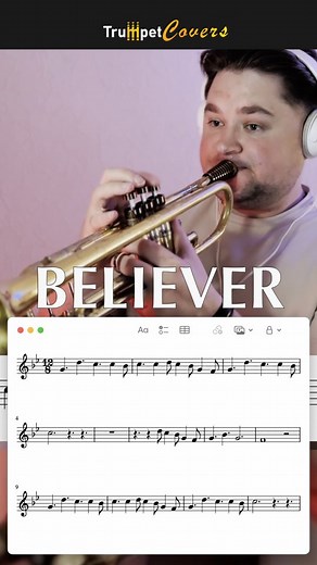 Trumpet Covers on Instagram: "BELIEVER -One interesting fact about the cover of "Believer" by Imagine Dragons is that it was released in 2017 and quickly gained popularity, becoming a defining anthem for resilience and self-empowerment. The song's powerful lyrics and energetic sound resonate with listeners, making it a favorite in various media, including sports events and commercials. #trumpet #trumpetcover #trumpetcovers #trumpetsolo #trumpeter #trumpets #trompette #trumpetplayer #trumpetlife 