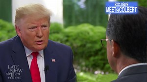 A The Late Show Exclusive: Stephen Colbert’s Interview of Chuck Todd’s Interview of President Trump | The Late Show with Stephen Colbert