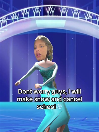 Please dont worry, Elsa got this! #elsa #letigo #snowstorm #fyp #snowillcomeyourway