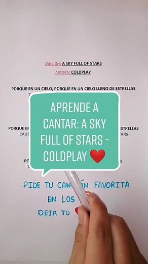 Cómo cantar 'A Sky Full of Stars' de Coldplay