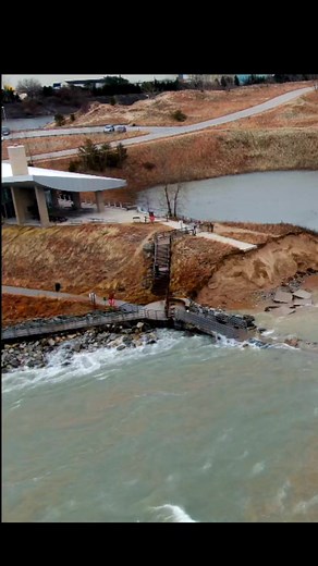 1.9K views · 66 reactions | Riverwalk & Ogden Dunes, Indiana. Washed out March 2020 Lake Michigan hit record lake level not seen since 1986! #drone #nature #storm | Timeless Aerial Photography | Facebook