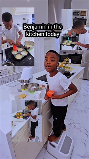 Benjamin made delicious 😋 pancakes 🥞 😋 fir himself and daddy 👨 😋 #Christmas #cooking