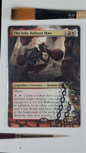 🎈The Jolly Balloon Man🎈 Art Extension - MTG Alter