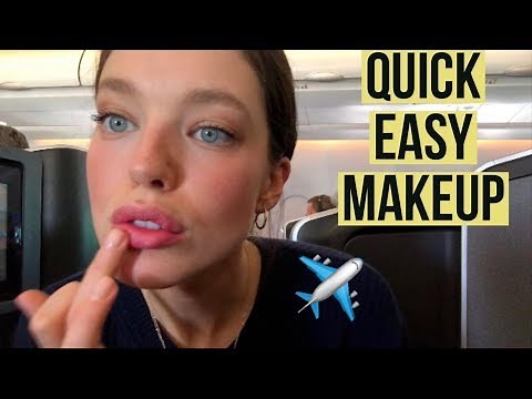 Natural Everyday Makeup Tutorial On The Plane With Model Emily DiDonato