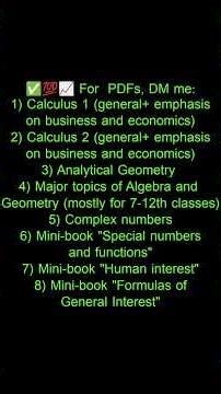 ✅💯📈 For PDFs, DM me: