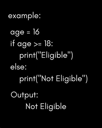 if else -- python