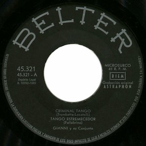 Gianni Y Su Conjunto - Kriminal Tango