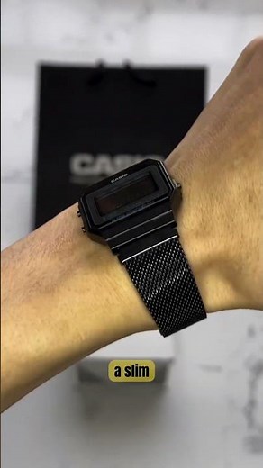 Watch for skinny wrist Casio A700 black Mesh #casio #affordablewatch #watch #cheap