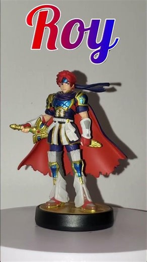 Smash bros roy amiibo showcase #amiibo #nintendo #supersmashbros #roy #fireemblem #collectibles