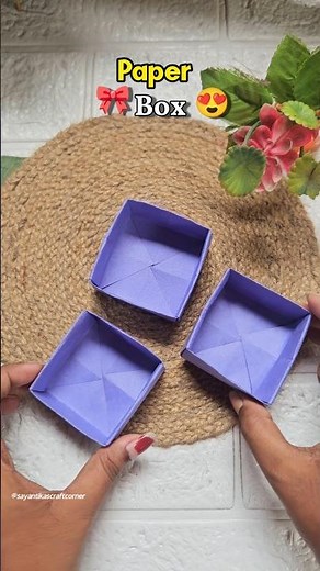 DIY mini paper trays | Budget DIY decor #diy #craft #papercraft #craftideas #paperart