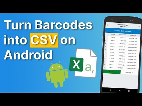 How To Turn Barcodes into CSV Files on Android - POSGuys Barcode Collector App Highlight