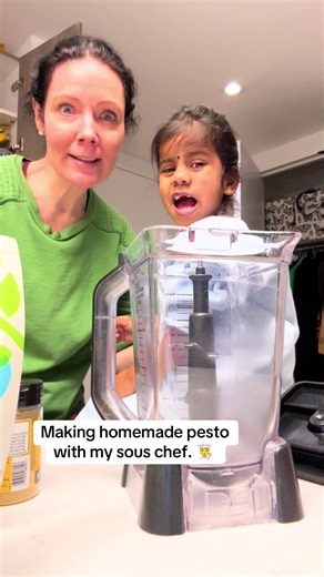 Slightly chaotic , no recipe following , but came out soooo good. 😊. Arugula, spinach, walnuts, pistachio, salt, pepper, nooch, hemp seed, pumpkin seeds, garlic, olive oil. #raisingshivangi #kids #cooking #dinner #healthy