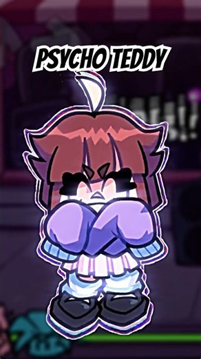 FNF PSYCHO TEDDY TREND #fnf #qt #animation #trend