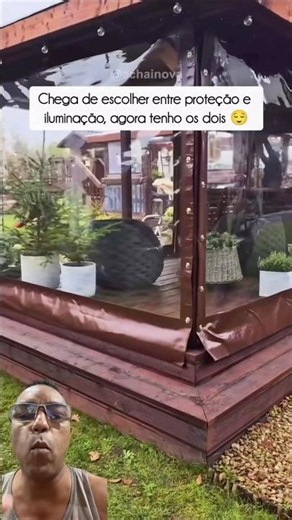 Transparent tarp for patio enclosure