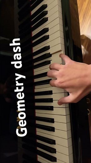 Geometry dash level piano tutorial #geometrydash #fyp #pianotutorial