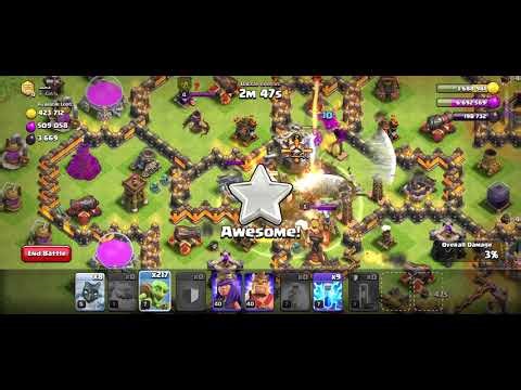 deploying 231 goblins on revenge attack in coc