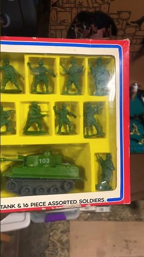 Vintage army play set ‪@armymentoysreview9123‬ #toysoldiers ‪@theplasticcommander‬