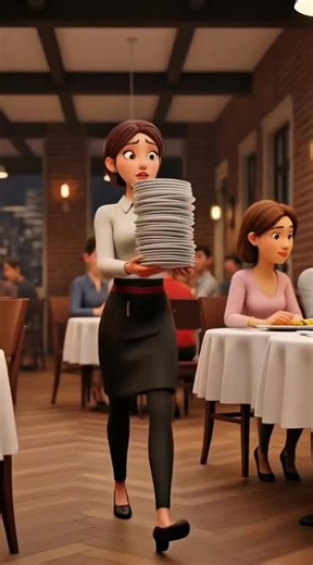 A Small Mistake at the Restaurant A young waitress accidentally drops several plates in a busy restaurant. Instead of anger, the restaurant owner turns the moment into an unexpected lesson.