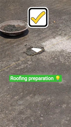 Flooring technology preparation for roof tile installation #shortsfeed