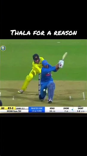 MS Dhoni bating vs Aus #cricketshorts