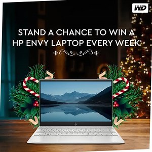 Buy WD product with store 2 TB and above and stand a chance to win an HP Envy Laptop every week. | WD