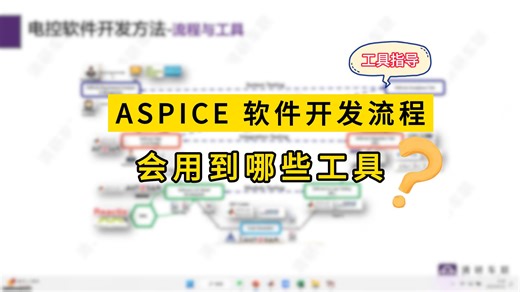整个ASPICE V模型开发流程，会用到哪些工具？看看上岗还缺什么？转岗容不容易？
