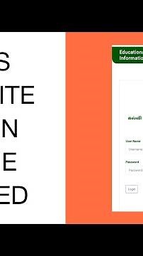 EMIS WEBSITE LOGIN ISSUE SOLVED | LEARN WITH DD