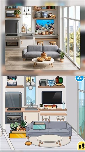 Toca Boca Simple Free Kitchen House Design Idea