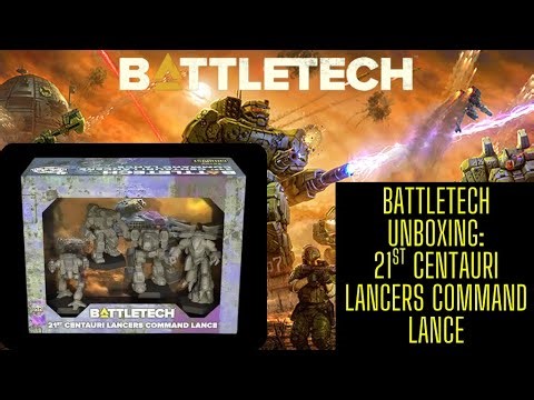 BattleTech 21st Centauri Lancers Command Lance Unboxing