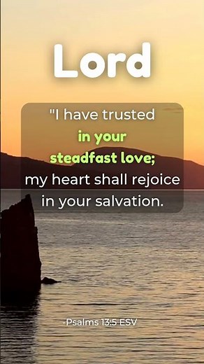 Psalms 13:5 _ Trust the Lord _ #davidbaldwin #bible #devotional #God