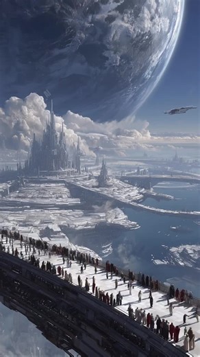 In a future timeline, humanity made a revolutionary discovery about the nature of gravity—Since gravity emerges from differences in information density and entropy gradients, antigravity technologies were born—designed to locally dilute information density, disrupt structured patterns, and thereby weaken or cancel gravitational effects in specific zones. Humanity has since built multiple artificial ecological planets orbiting Earth. Under normal circumstances, their mutual gravitational pull wou