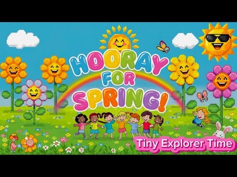 “The Happy Spring Song!” Fun Song For Kids, Nursery Rhythms/ Learning With Fun Activities