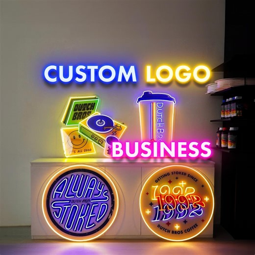 Custom Neon Sign Business Logo – Personalized LED Neon Light for Business, Wall Decor - Etsy