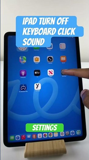 iPad turn off keyboard click. #ipad #masego