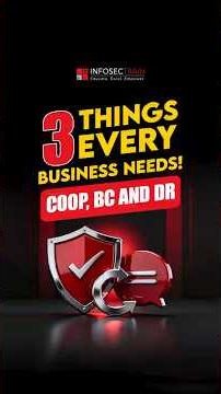 3 Things Every Business Needs: COOP, BC & DR Explained in 60 Seconds!