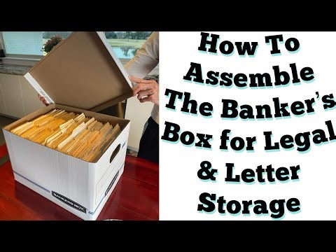 How To Assemble the Banker's Box's for Legal or Letter Storage. Once You Do One It's Simple!