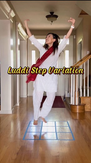 Sus on Instagram: "Progression of a Luddi step variation! These footwork grids come in handy! #luddi #bhangratutorial #bhangrasteps #mybhangrajourney"