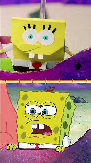 frankendoodle attacks spongebob & patrick IRL! ✏️ | #shorts