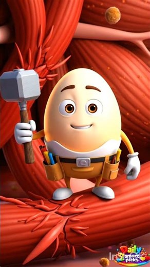 What Egg Does Inside Your Body 🥚💪 | 3D Health Animation Telugu