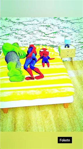 Hulk vs Spiderman: Don't Disturb My Sleep! 🤬💤 #shorts #edit #trending #viralvideo