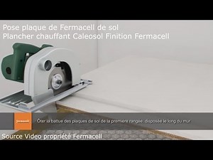 Pose Fermacell plancher chauffant rafraîchissant