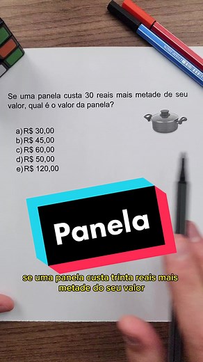 Qual é o preço final da panela? #Matemática #enem #raciociniologico #panela #panelas