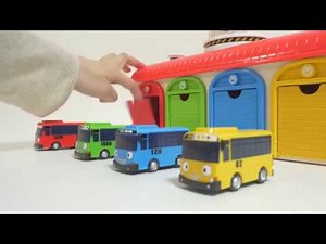 The Little Bus TAYO Main Garage Set Bus Depot Center Playset video for children.