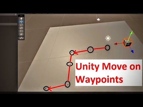 Unity Move Object On Waypoints | How to move a Gameobject on waypoints in Unity3D Step by Step