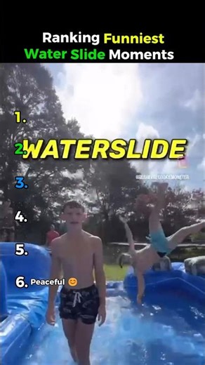 Top List of The Funniest Waterslide Moments #shorts