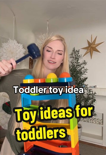 The kids love this rolling balls game because they can tap them into holes with the mallet or using their hands. I’ve seen this toy used for speech & physical therapy & the kids really enjoy it. #toddlertoys #tiktokshopsparkcreator #newyearnewme #momoftoddlers #kidstoys
