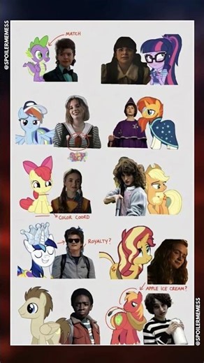 🦄 Stranger Things as Ponies? It’s a Perfect Match! 😂 | #strangerthings #mlp #yt