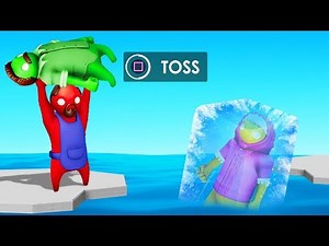 Survive The ICY WATERS or LOSE! (Gang Beasts)
