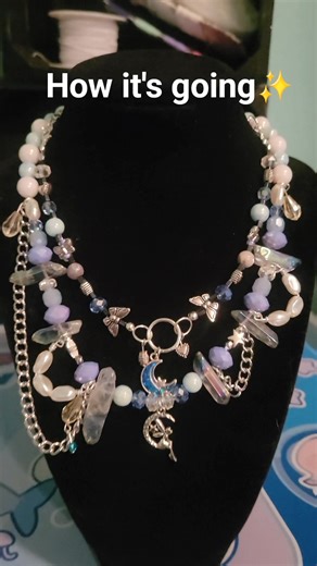 How it started vs. how it's going ✨️🥲 #jewelry #jewels #jewelrydesigner #jewelryaddict #beads #beadwork #beadjewelry #beading #necklace #necklacesofinstagram #instagramart #y2k #y2kjewelry