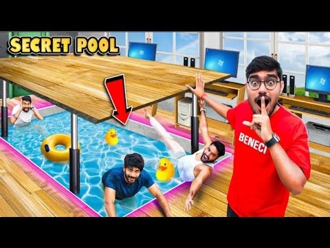 Secret Swimming Pool Challenge in Our Studio | इस पूल को ढुंढना बहुत ही कठीण है 🤔😳